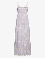 Georgette Strap Dress - 541 - LILAC FLOWERS