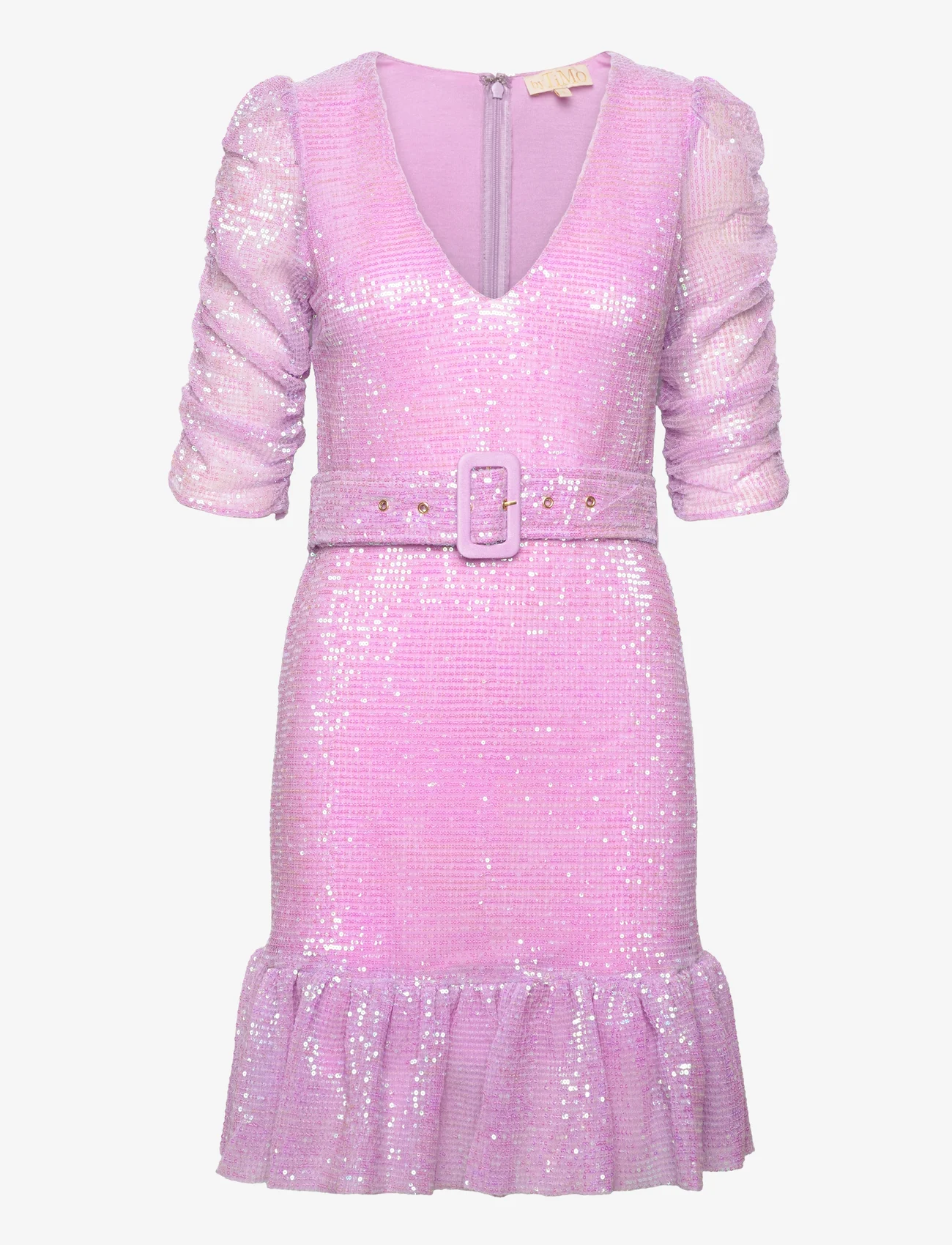 by Ti Mo - Sequins Mini Dress - party wear at outlet prices - 046 - liliac - 0