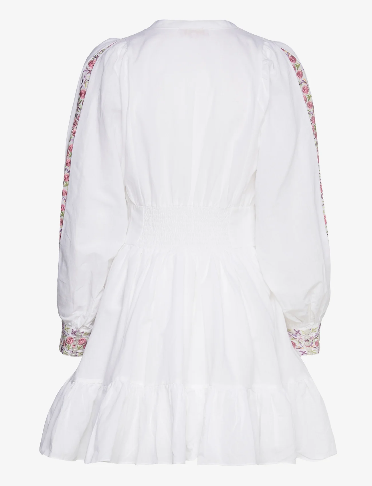 by Ti Mo - Embroidery Belt Dress - skjortekjoler - 001 - white - 1