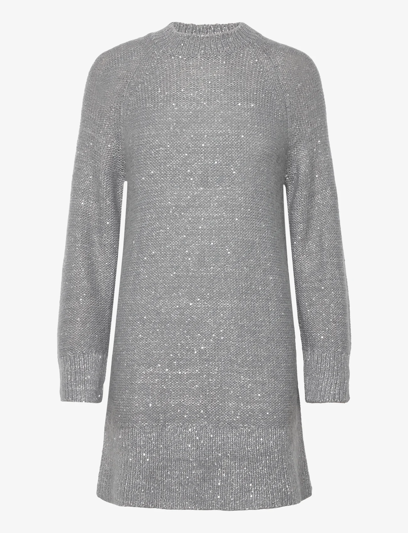 by Ti Mo - Glitter Knit Dress - stickade klänningar - 051 - silver - 0