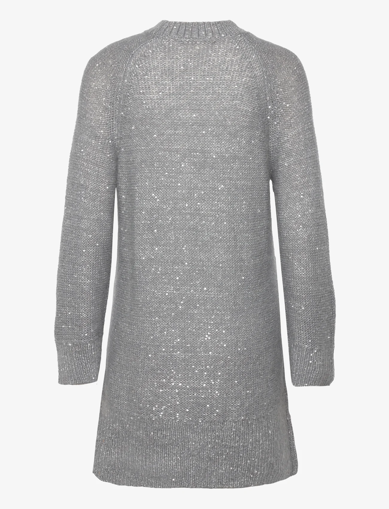by Ti Mo - Glitter Knit Dress - stickade klänningar - 051 - silver - 1