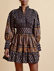 by Ti Mo - Décorated Poplin Mini Dress - short dresses - 564 - paisley - 2