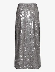 by Ti Mo - Sequins Maxi Skirt - maxi nederdele - 051 - silver - 2