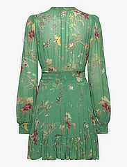by Ti Mo - Georgette Mini Dress - sommerkjoler - 635 - green birds - 1