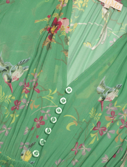 by Ti Mo - Georgette Mini Dress - sommerkjoler - 635 - green birds - 2