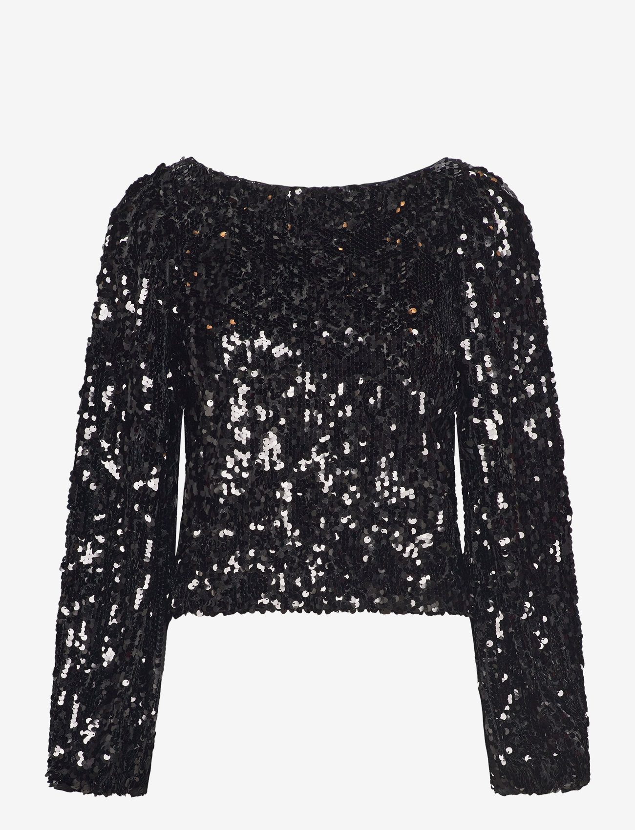 by Ti Mo - Sequins Top - langærmede bluser - 099 - black - 0
