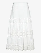 Cotton Slub Maxi Skirt - 069 - PERFECT WHITE