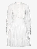 Cotton Slub Mini Dress - 069 - PERFECT WHITE