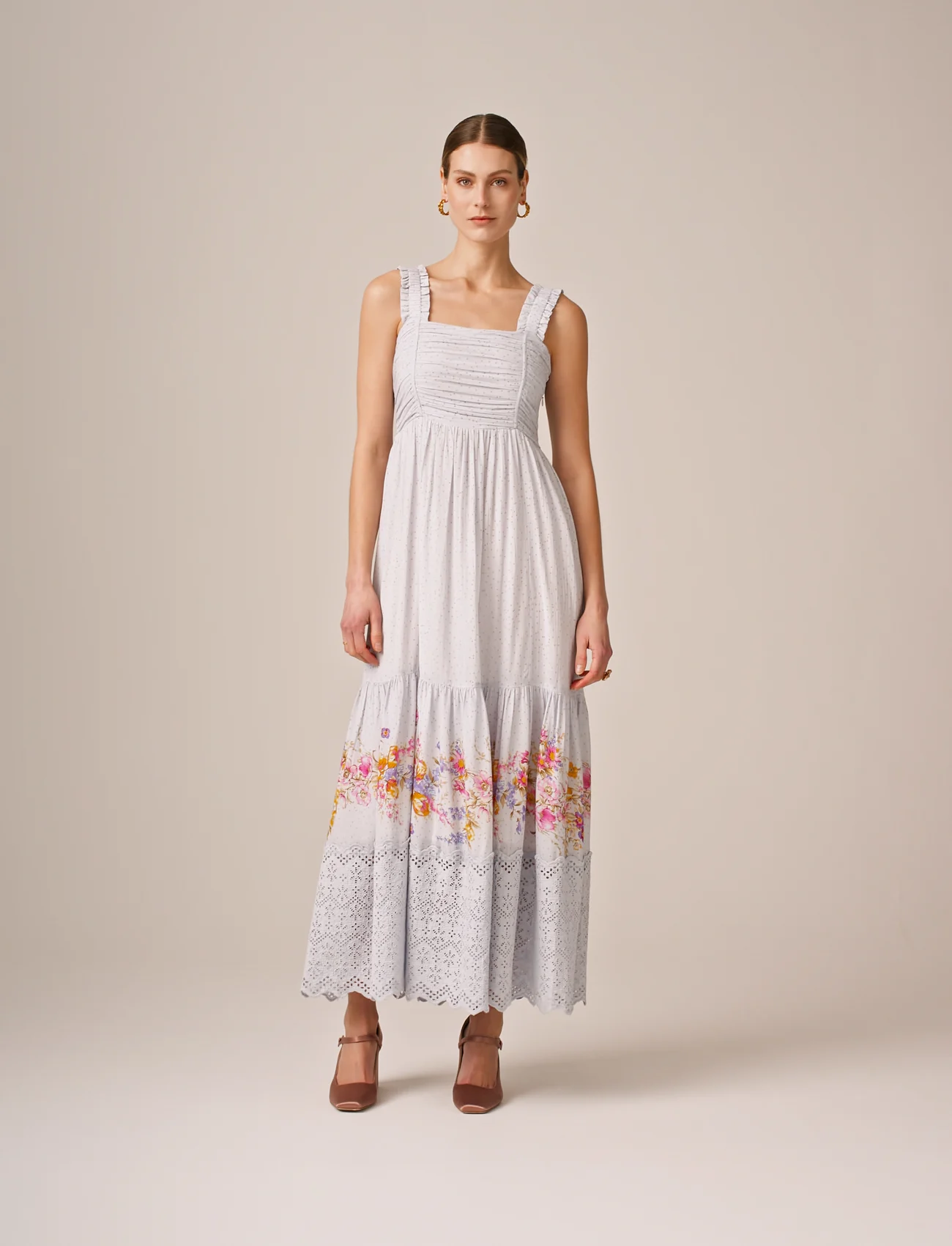 by Ti Mo - Cotton Slub Strap Dress - maxi dresses - 726 - flower market - 0