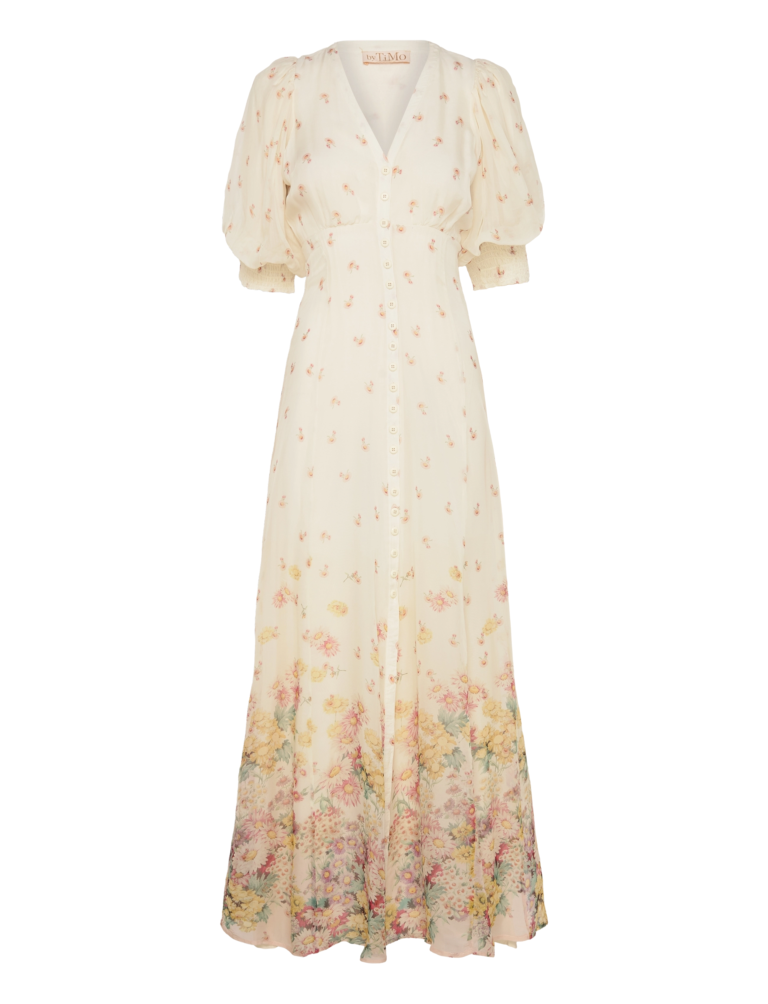 by Ti Mo Organza Gown - Tøj - 676 - DAISY DREAMS / multi