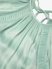 by Ti Mo - Crepe Satin Maxi Dress - evening dresses - 058 - turquoise - 4