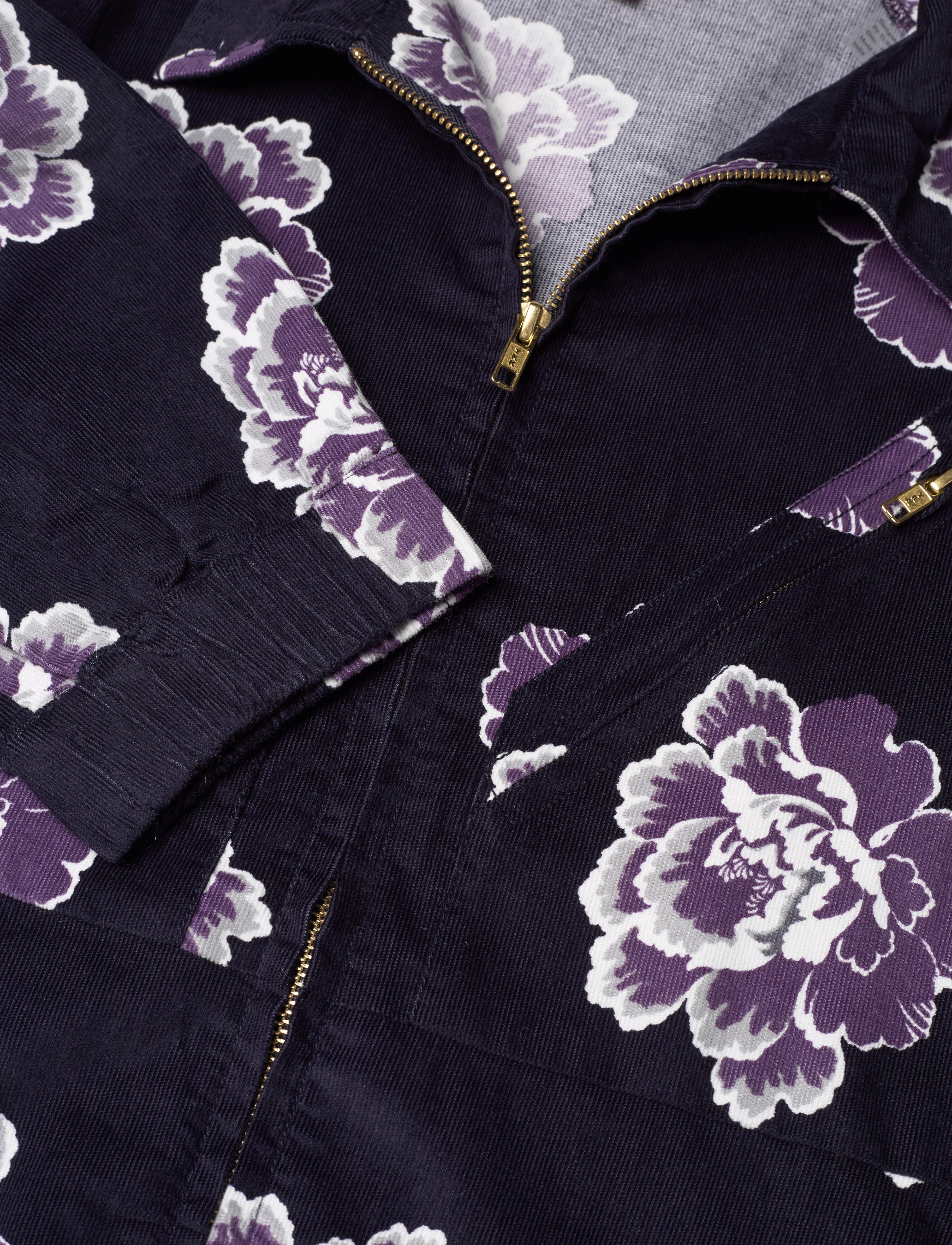 by Ti Mo - Baby Cord Collared Dress - festkjoler - 178 - dark bloom - 2