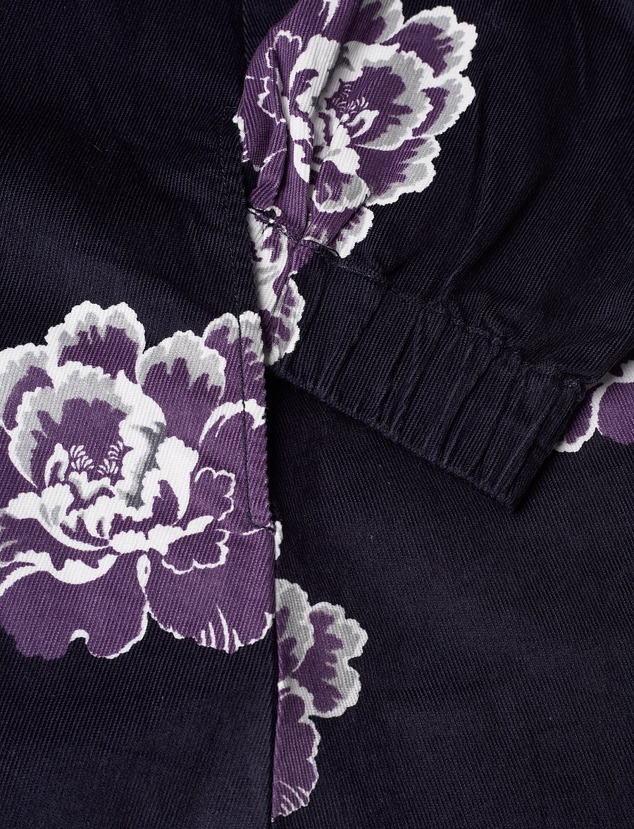 by Ti Mo - Baby Cord Collared Dress - festkjoler - 178 - dark bloom - 3