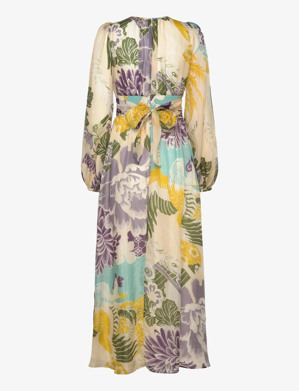 by Ti Mo - Cupro Rouching Gown - selskapskjoler - 162 - blue wallpaper - 1