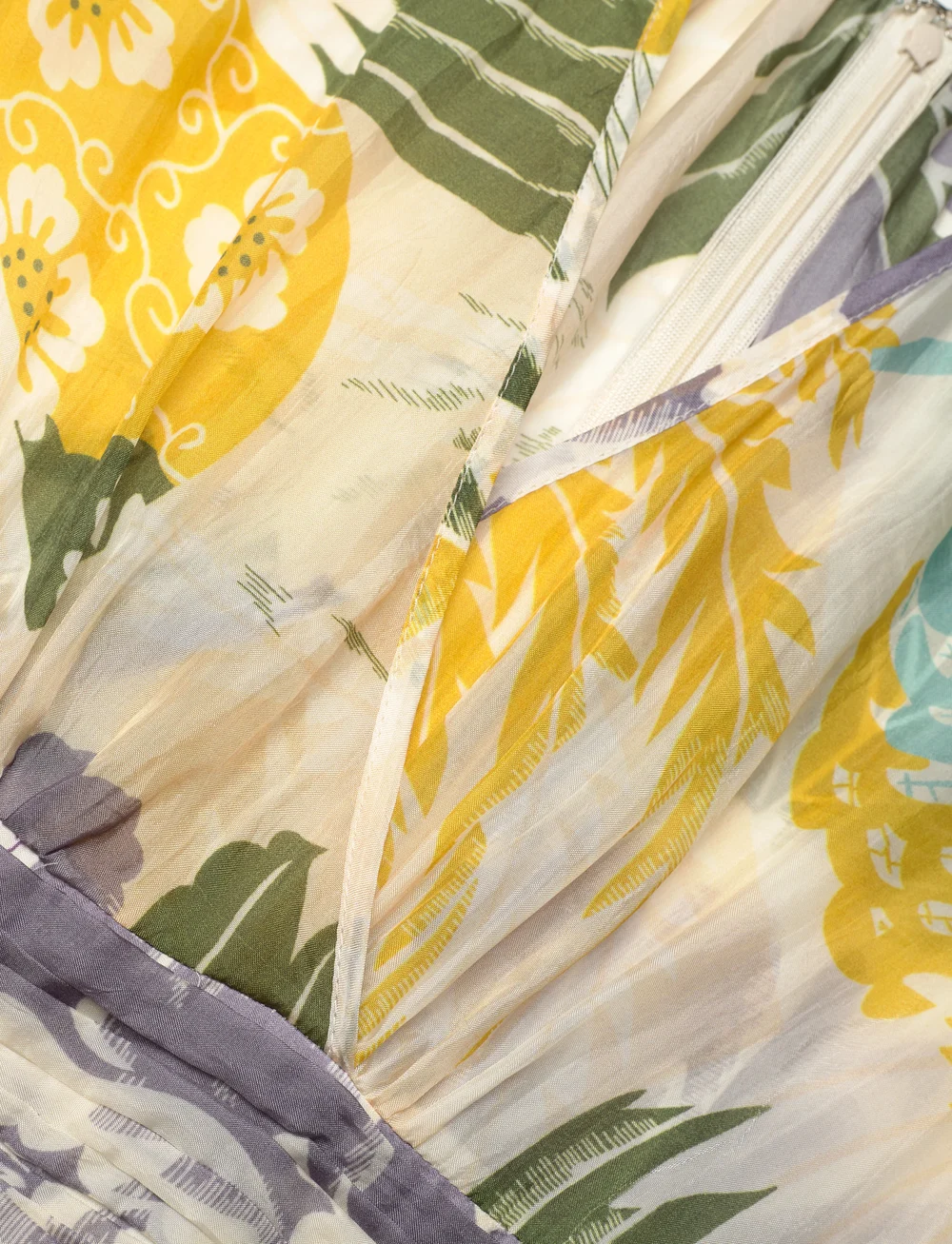 by Ti Mo - Cupro Rouching Gown - selskapskjoler - 162 - blue wallpaper - 2