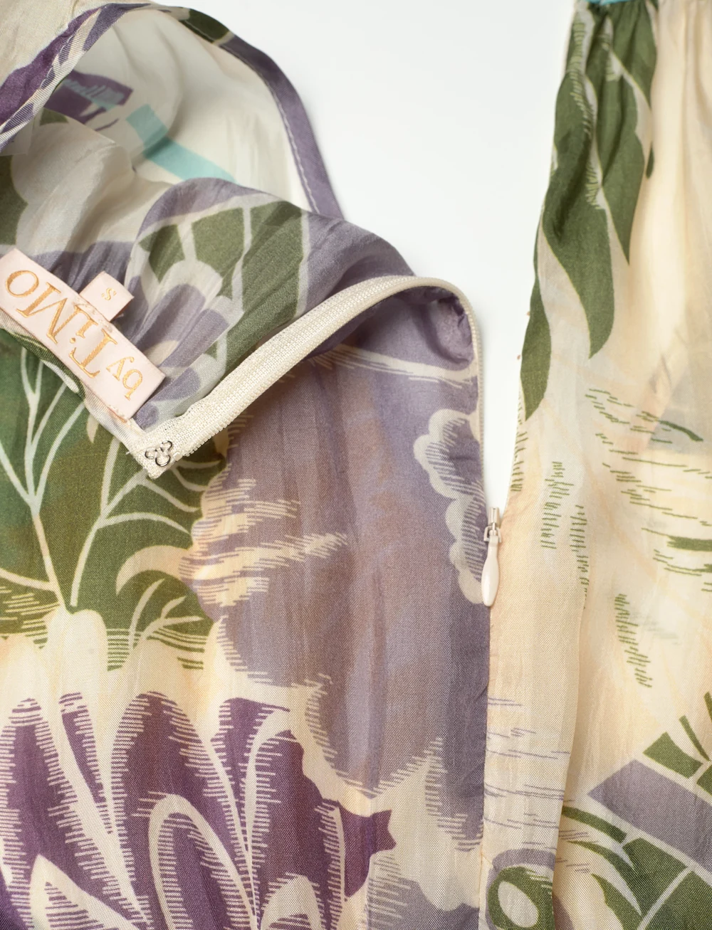 by Ti Mo - Cupro Rouching Gown - selskapskjoler - 162 - blue wallpaper - 3