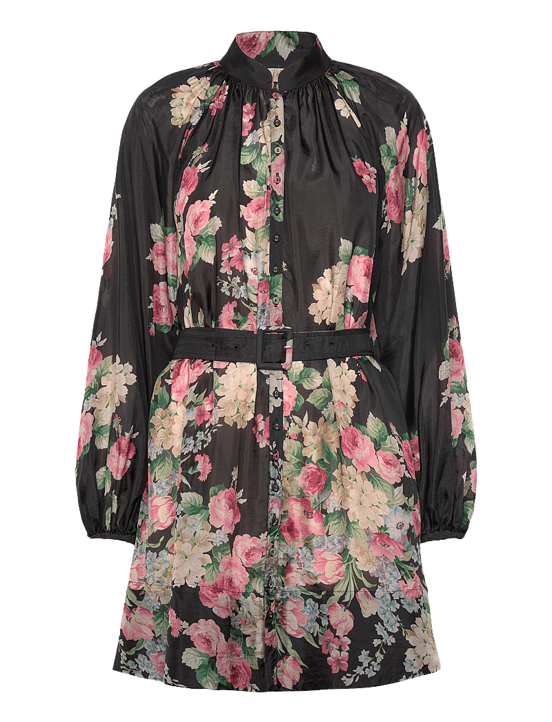 by Ti Mo - Cupro Button-Down Dress - hemdkleider - 120 - flower market - 0