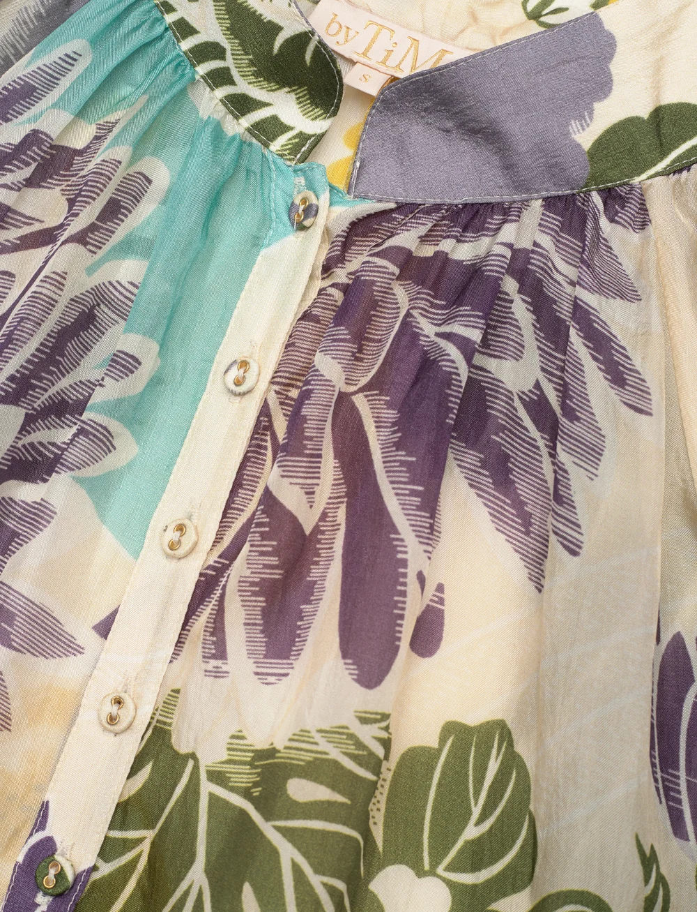 by Ti Mo - Cupro Button-Down Dress - skjortklänningar - 162 - blue wallpaper - 3