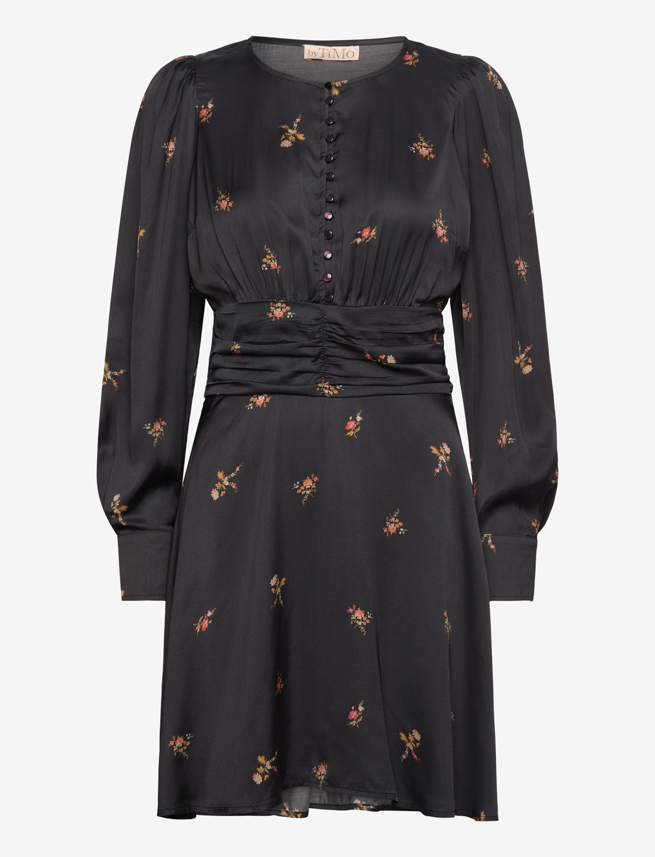 by Ti Mo - Satin Mini Dress - festklänningar - 856 - petite flowers - 0