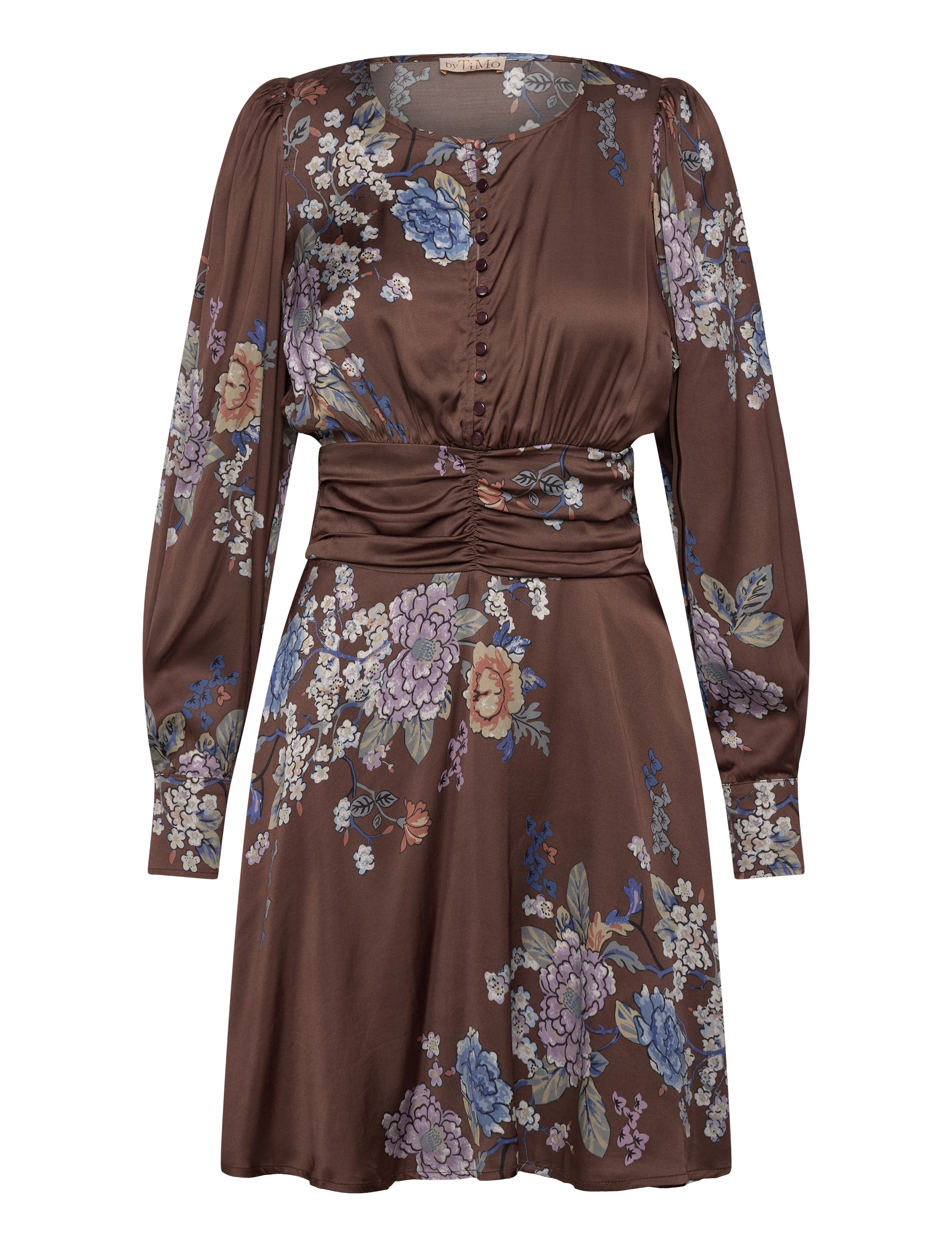 by Ti Mo Satin Mini Dress - Kleidung - 858 - MARIGOLD / brown