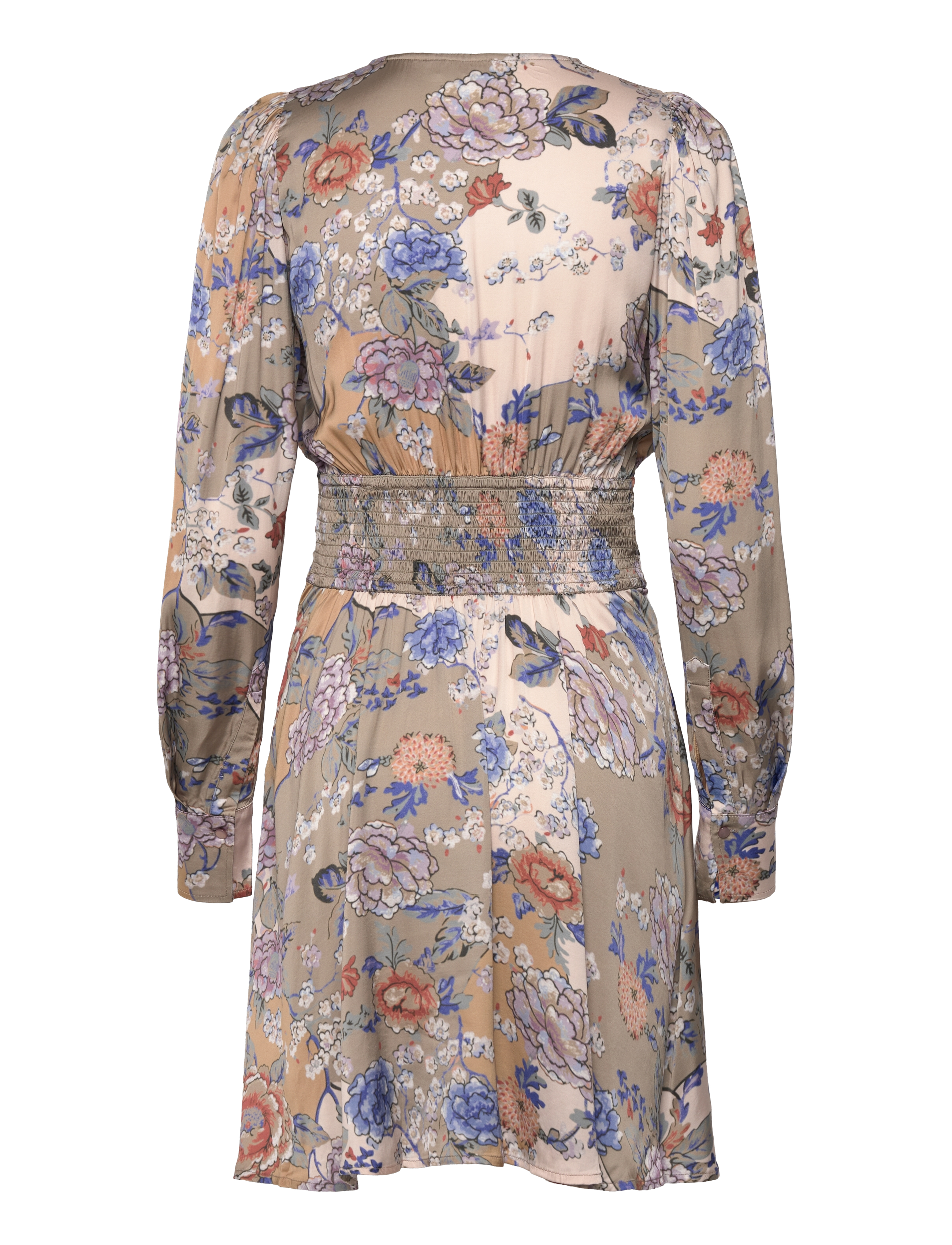 by Ti Mo - Satin Mini Dress - festtøj til outletpriser - 860 - botanical garden - 1