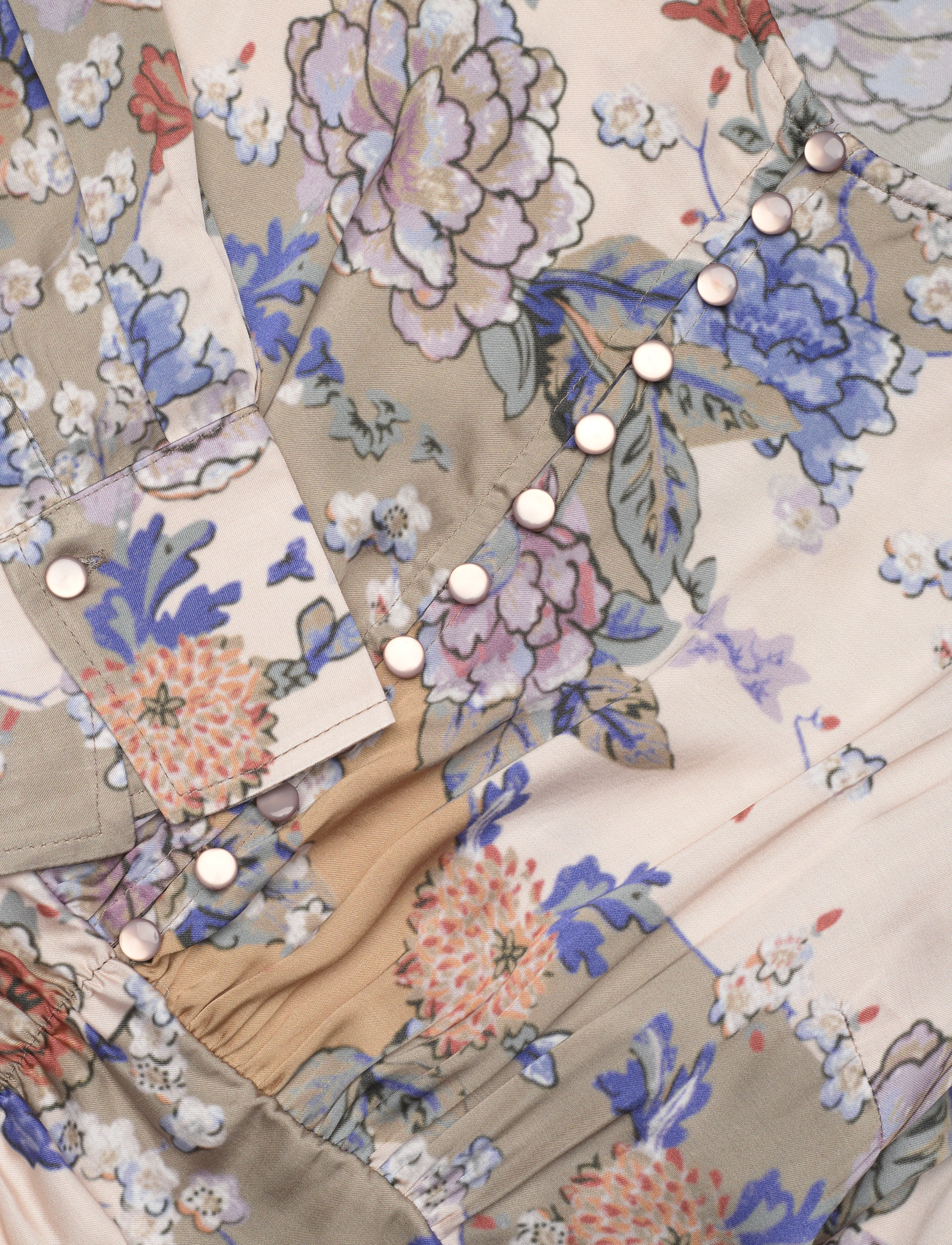 by Ti Mo - Satin Mini Dress - festtøj til outletpriser - 860 - botanical garden - 2