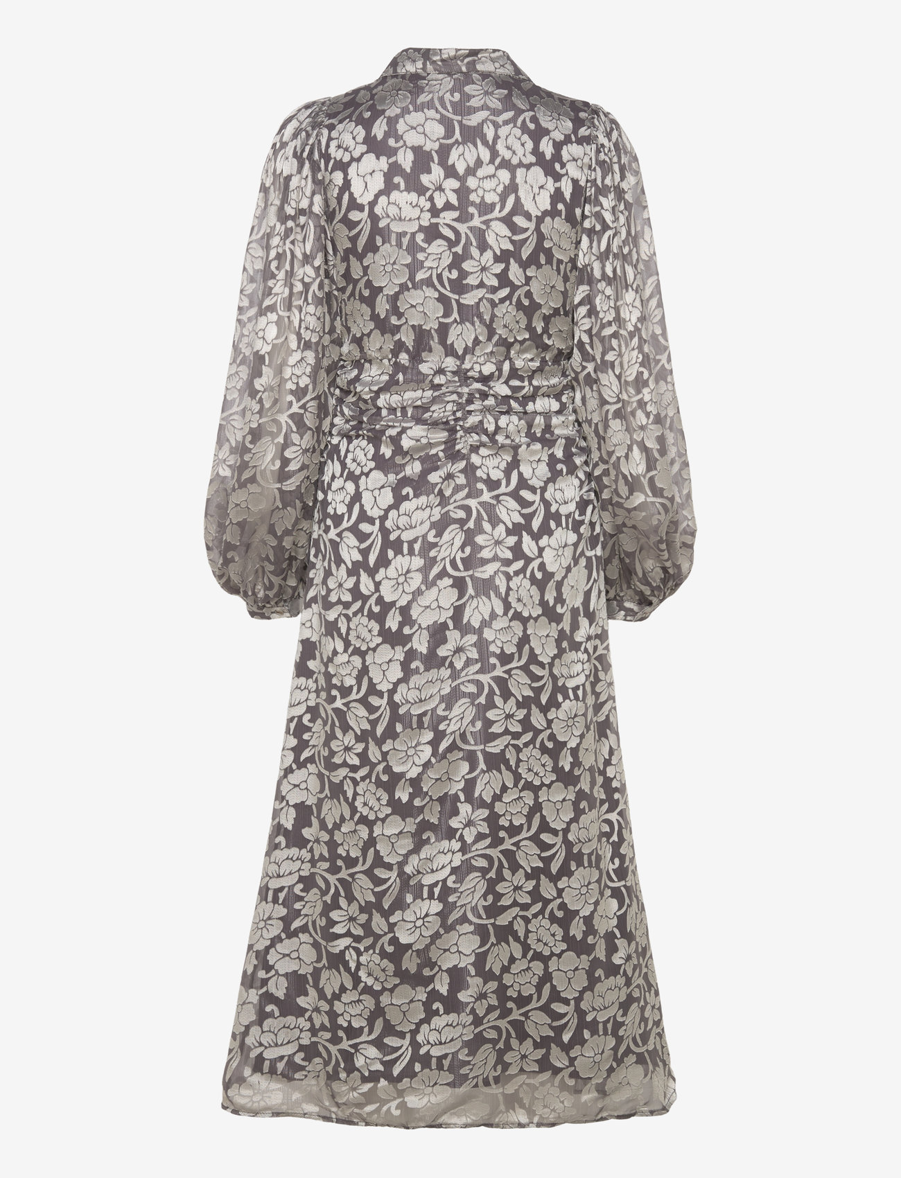 by Ti Mo - Devore Rouching Dress - 051 - silver - 1