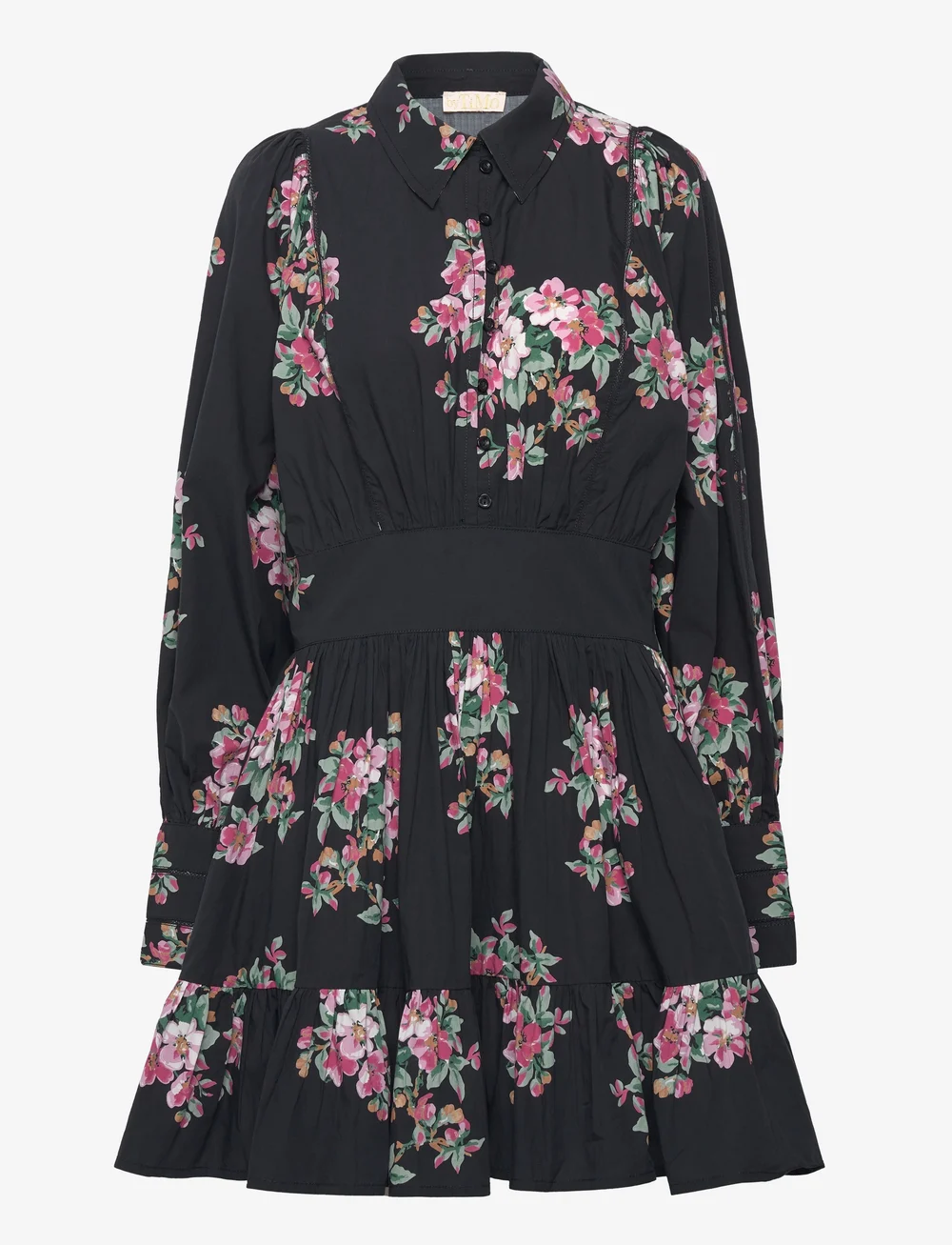 by Ti Mo - Poplin Mini Dress - skjortklänningar - 875 - apple blossom - 0