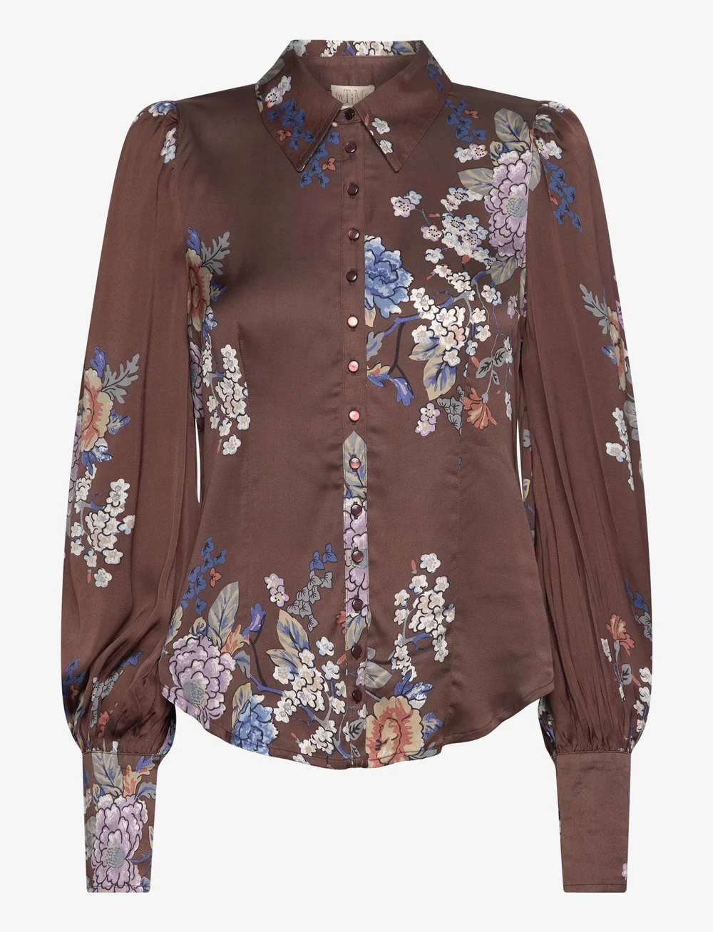 by Ti Mo Satin Fitted Shirt Long sleeved Boozt