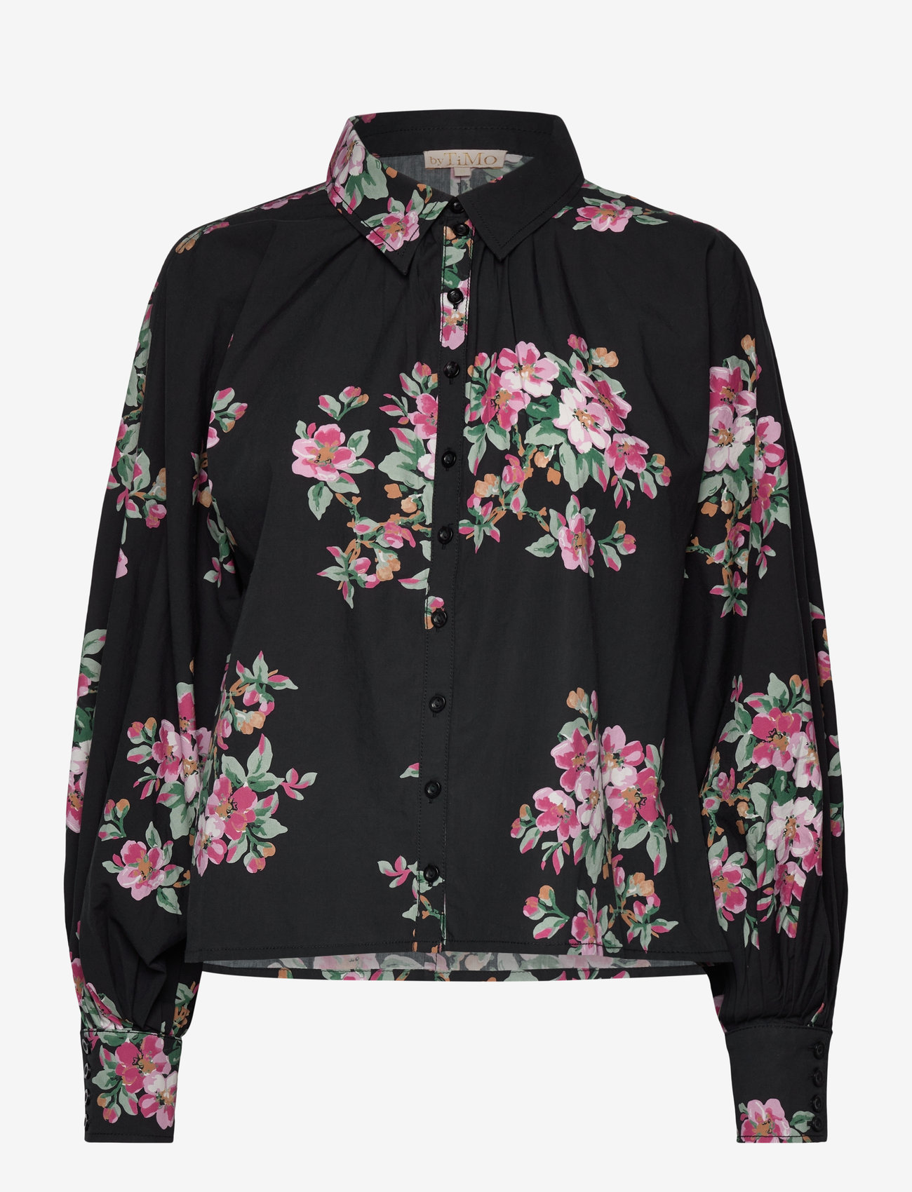 by Ti Mo - Poplin Peplum Blouse - 875 - apple blossom - 0