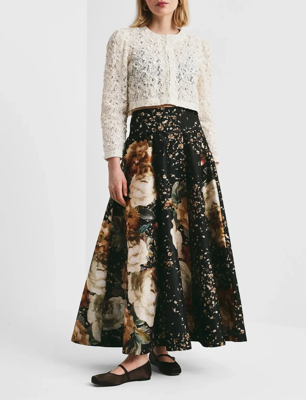 by Ti Mo - Taffeta Maxi Skirt - maxi nederdele - 391 - dark rose - 0