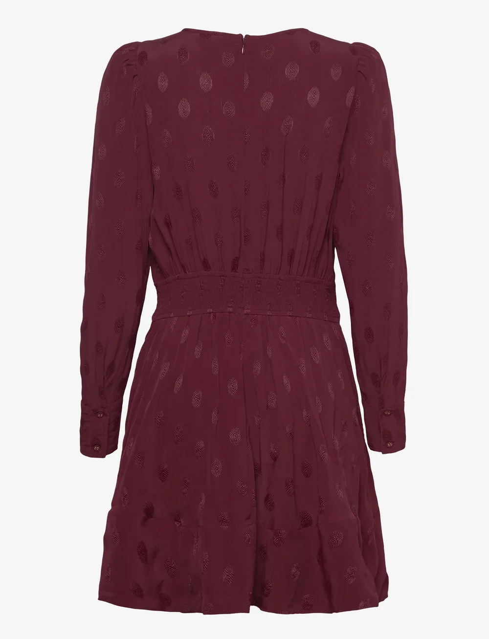 by Ti Mo - Viscose Mini Dress - cocktailklänningar - 043 - burgundy - 1