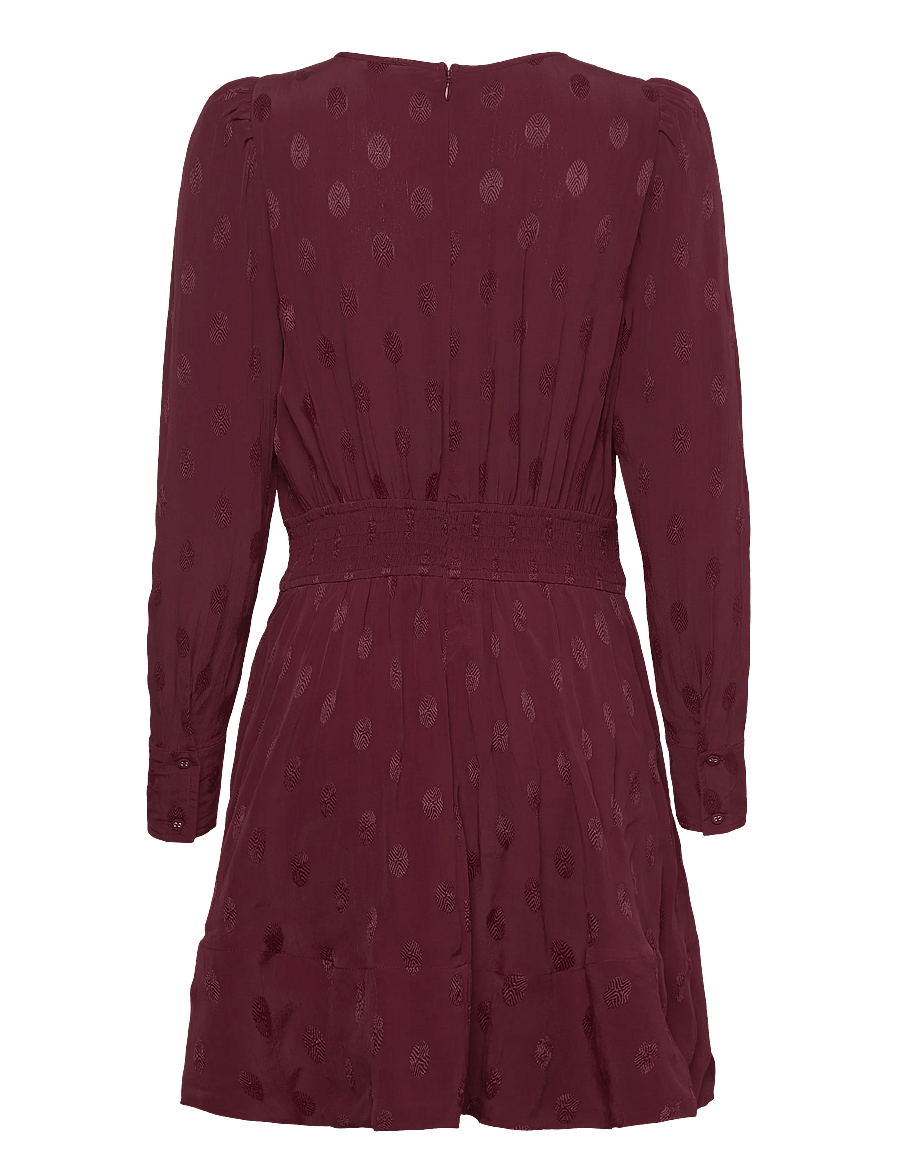 by Ti Mo - Viscose Mini Dress - cocktailkleider - 043 - burgundy - 1