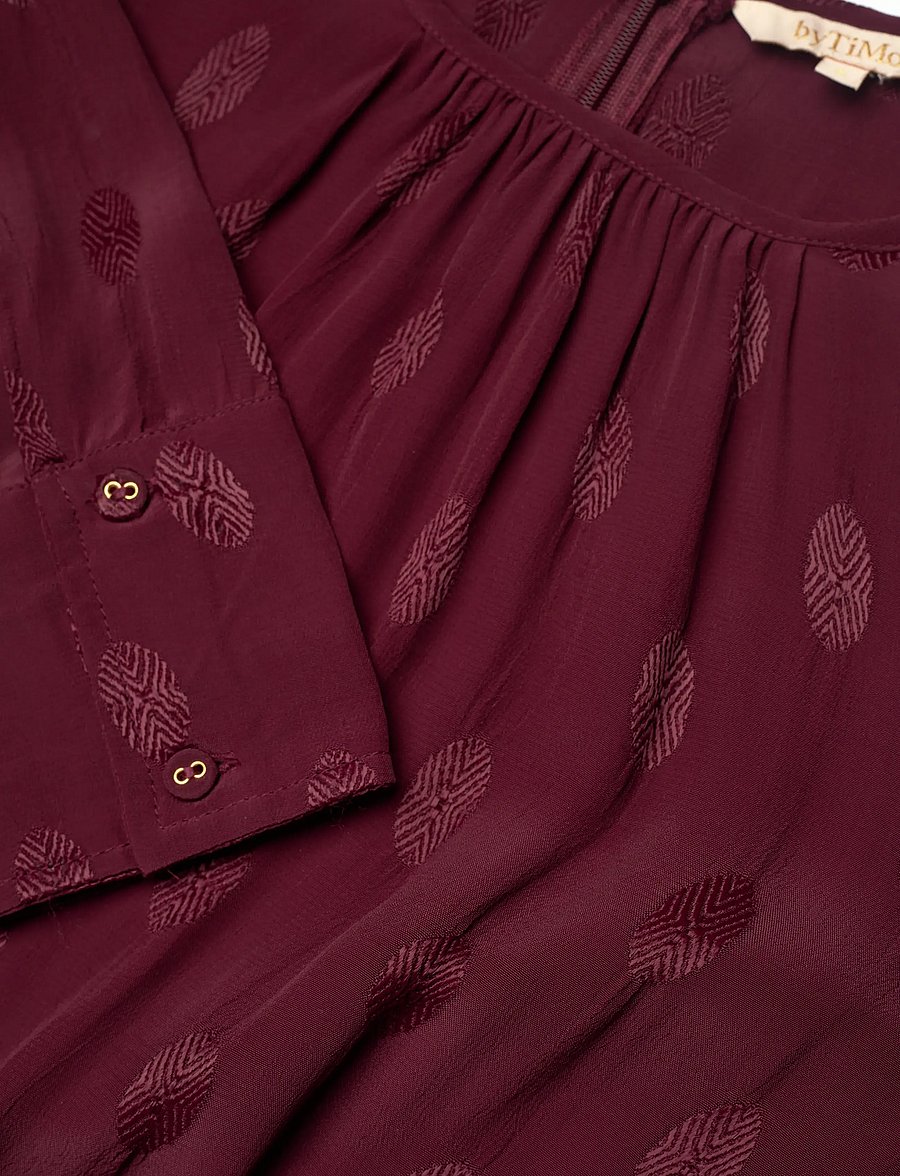 by Ti Mo - Viscose Mini Dress - cocktailkleider - 043 - burgundy - 2