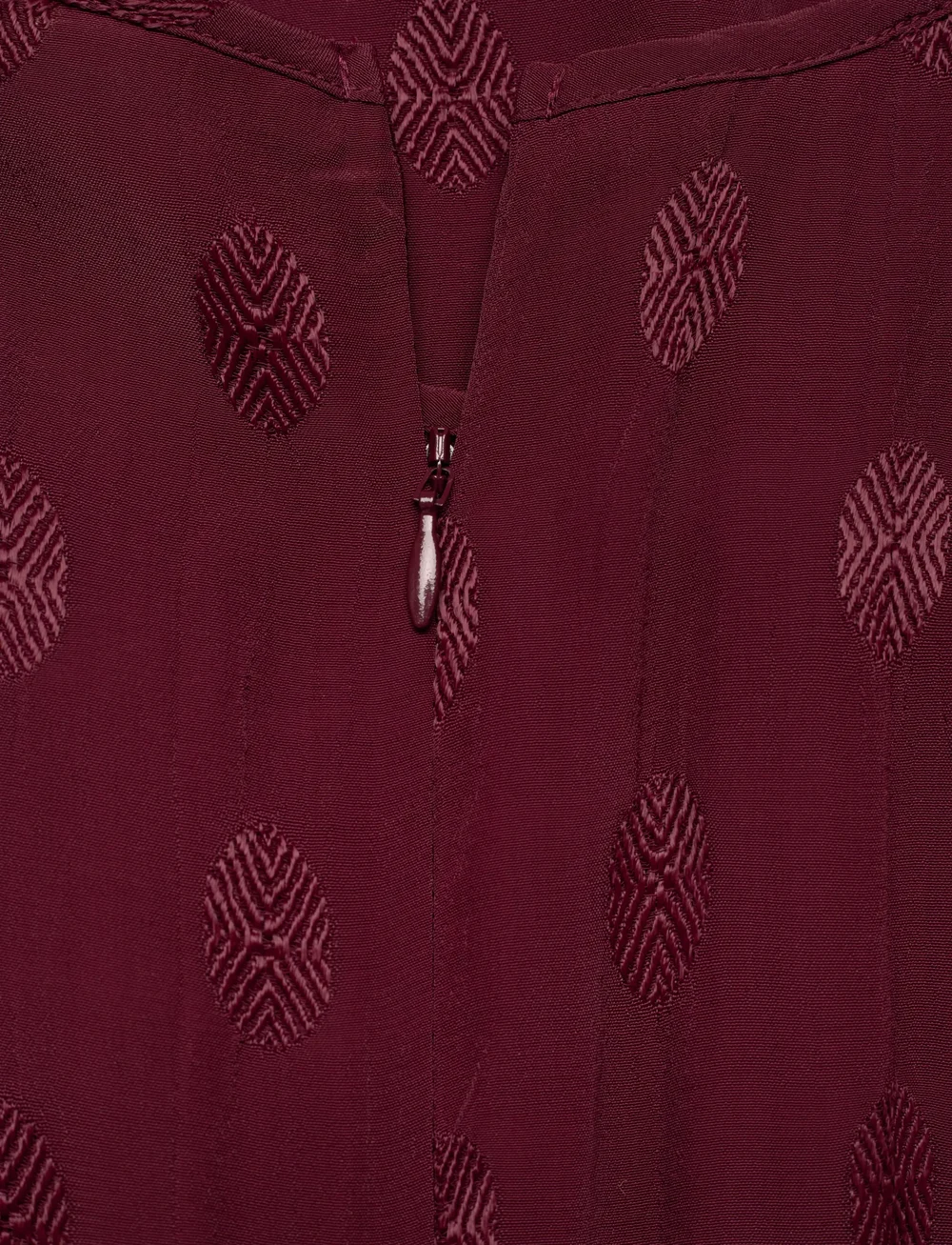 by Ti Mo - Viscose Mini Dress - cocktailklänningar - 043 - burgundy - 3