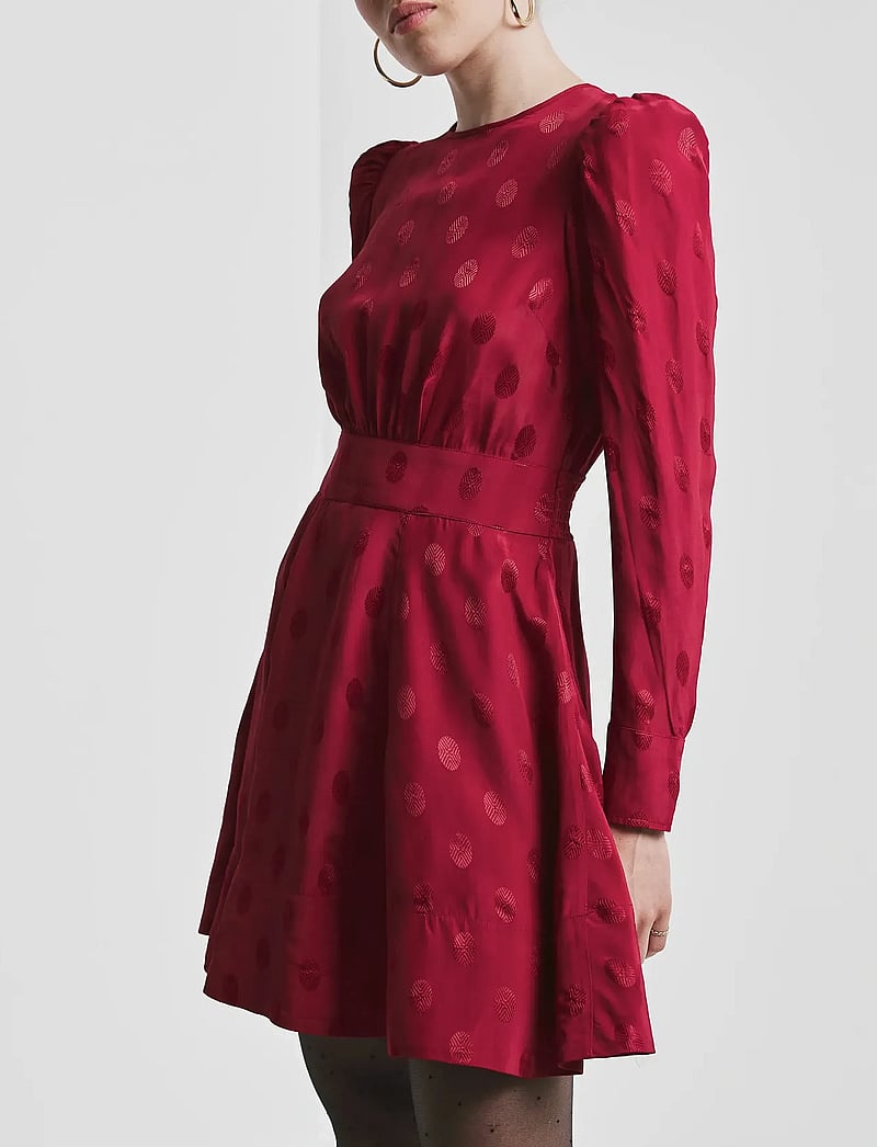 by Ti Mo - Viscose Mini Dress - cocktailklänningar - 060 - red - 4