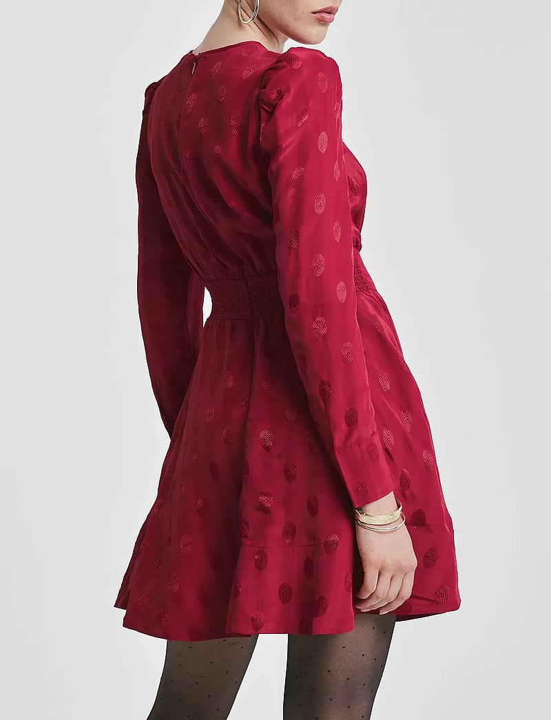 by Ti Mo - Viscose Mini Dress - cocktailklänningar - 060 - red - 5