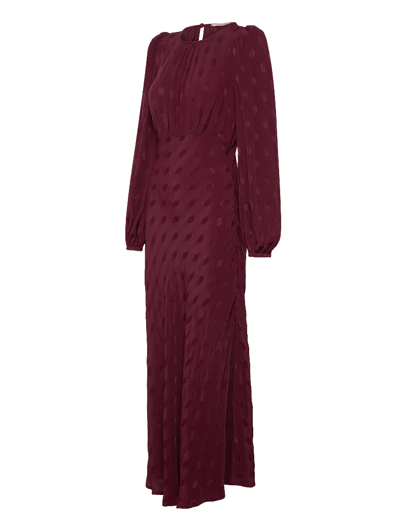 by Ti Mo - Viscose Midi Dress - midi-kleider - 043 - burgundy - 3