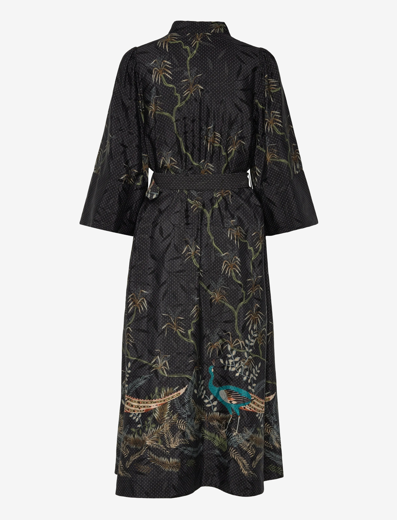 by Ti Mo - Jacquard Belt Dress - 376 - blue peacock - 2