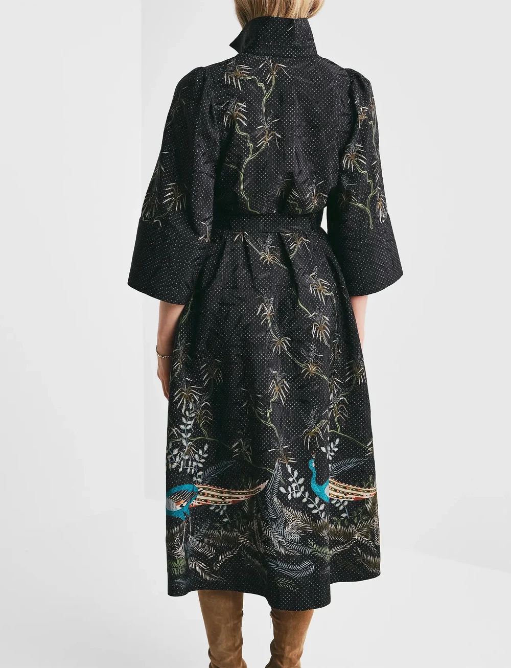 by Ti Mo - Jacquard Belt Dress - hemdkleider - 376 - blue peacock - 4