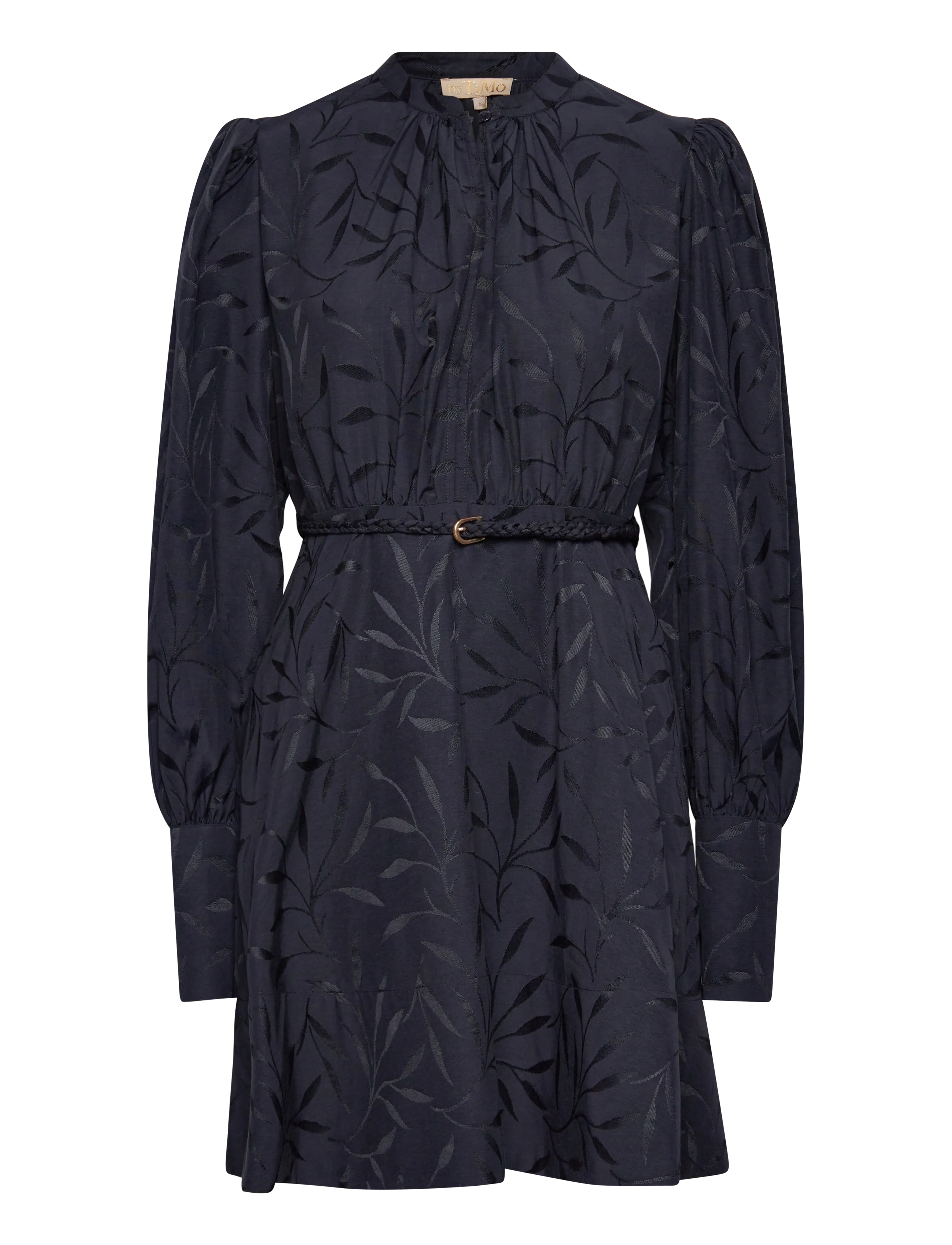 by Ti Mo Jacquard Mini Dress - Shirt dresses - 090 - ANTHRACITE / navy