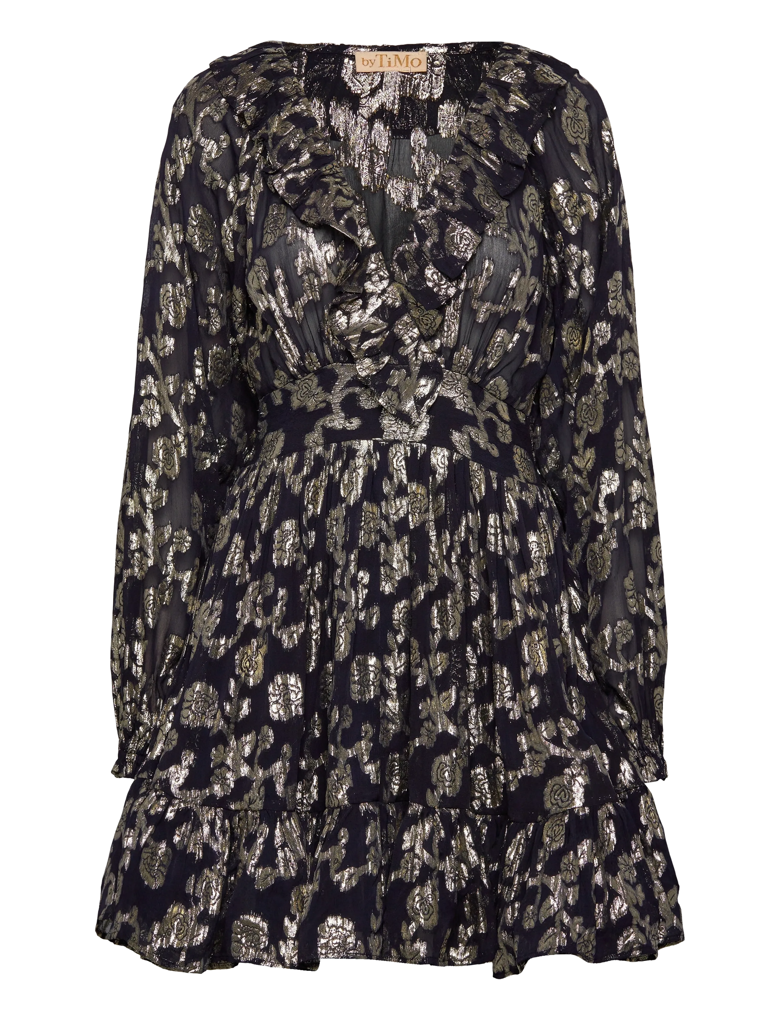 by Ti Mo Georgette Mini Dress, S, Designer, Schwarz - Short Frauen