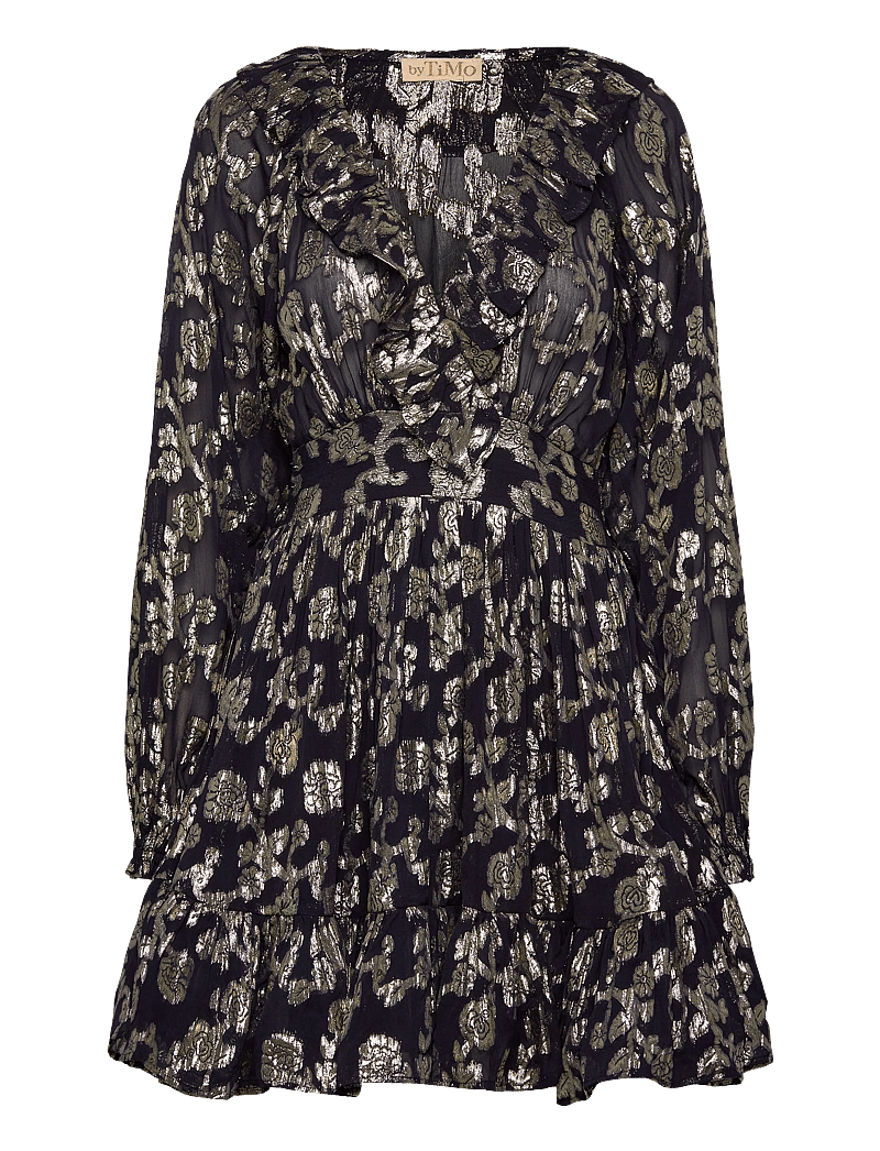 by Ti Mo - Georgette Mini Dress - cocktailkjoler - 090 - anthracite - 0