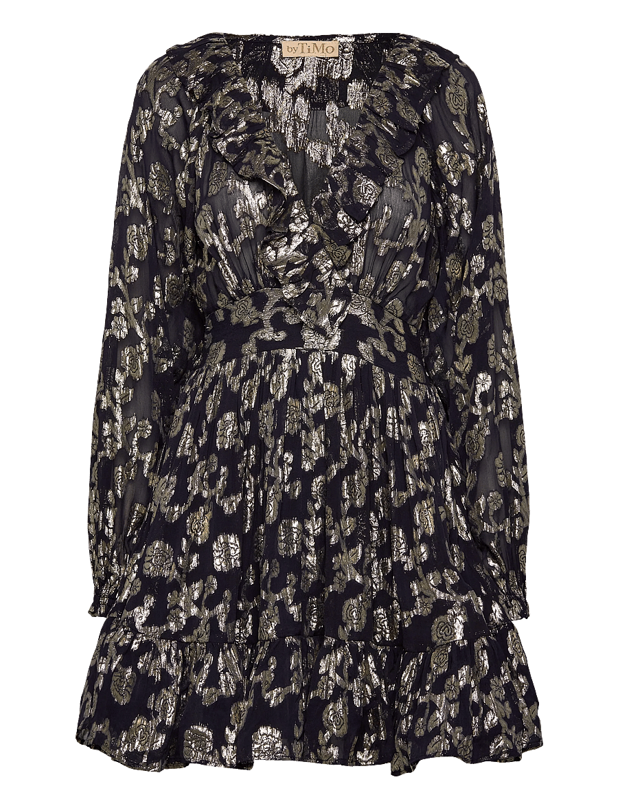 by Ti Mo - Georgette Mini Dress - cocktailklänningar - 090 - anthracite - 0