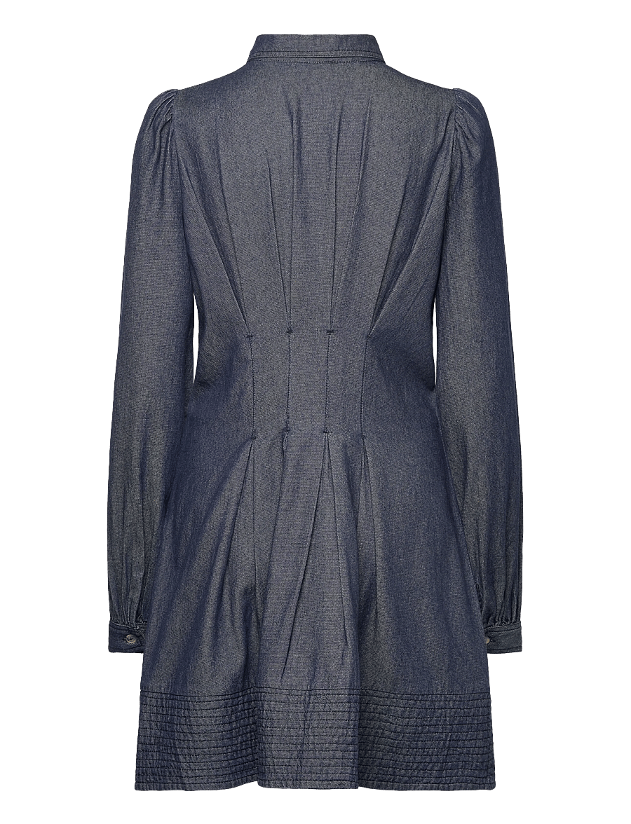 by Ti Mo - Denim Fitted Dress - jeansklänningar - 095 - dark blue - 2