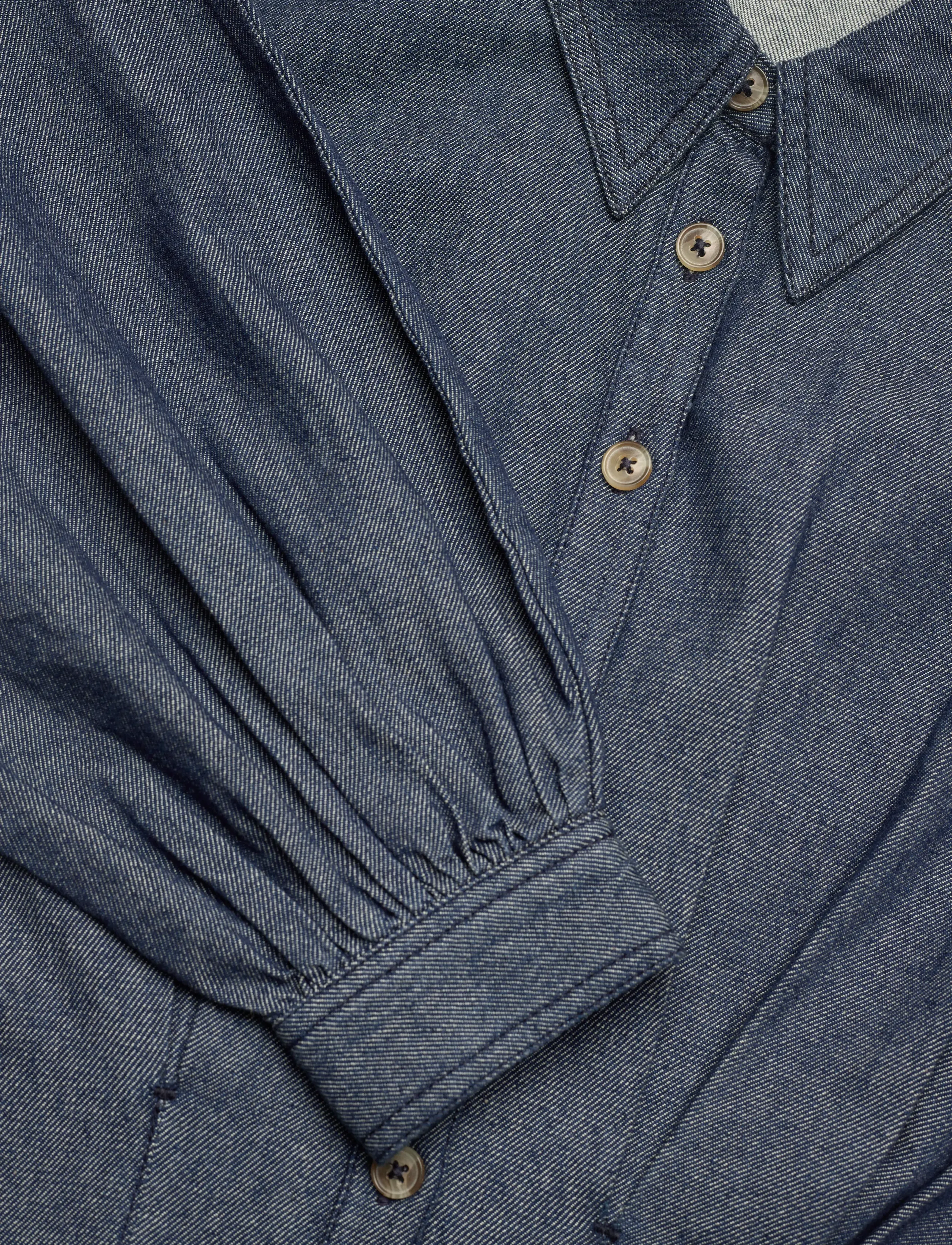 by Ti Mo - Denim Fitted Dress - jeansklänningar - 095 - dark blue - 5