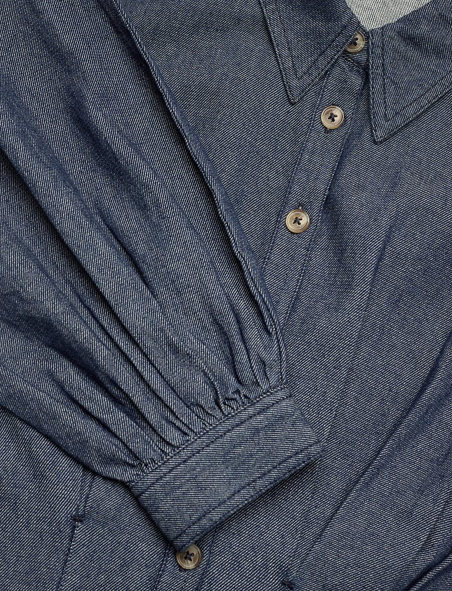 by Ti Mo - Denim Fitted Dress - jeansklänningar - 095 - dark blue - 5