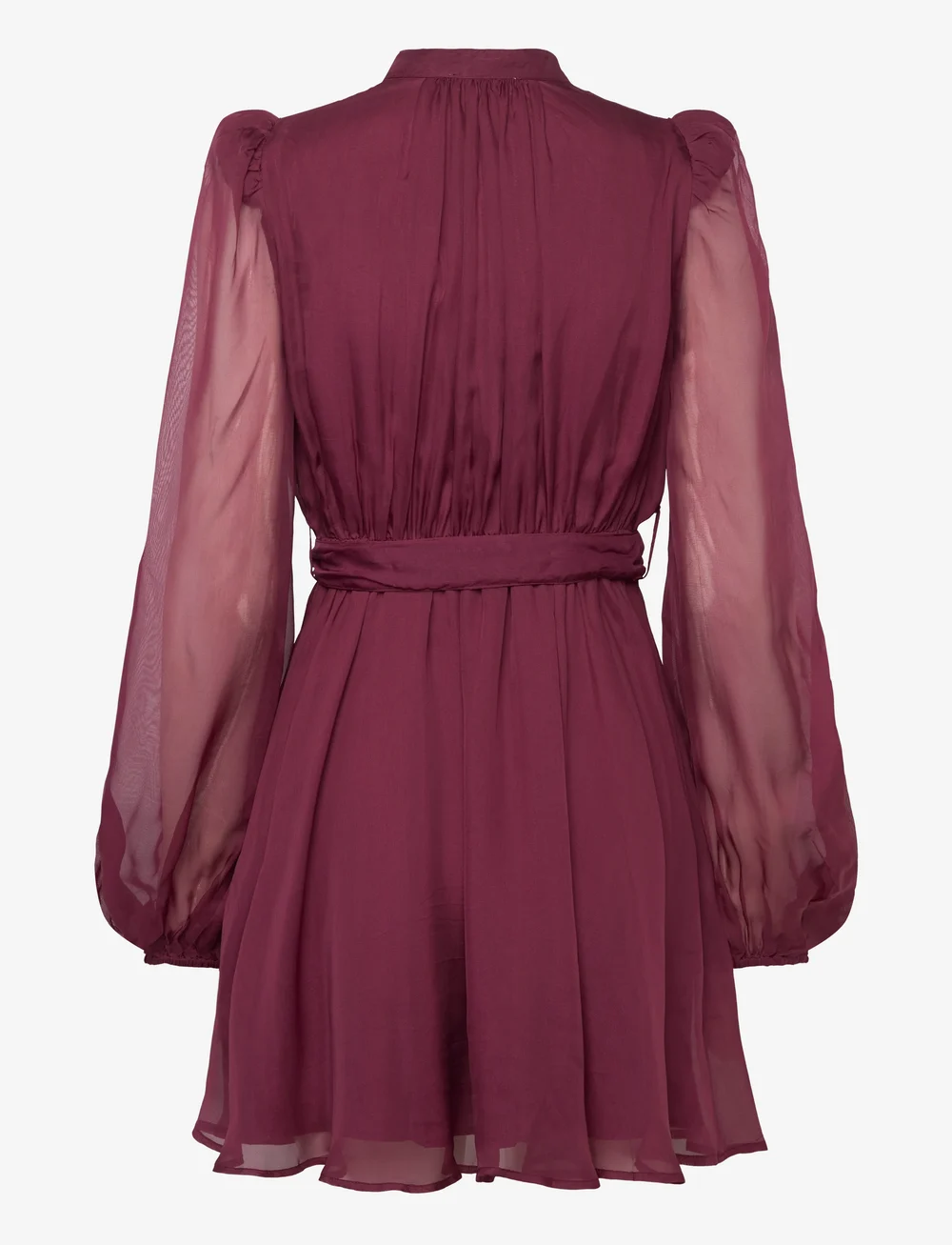 by Ti Mo - Organza Mini Dress - korta klänningar - 043 - burgundy - 1