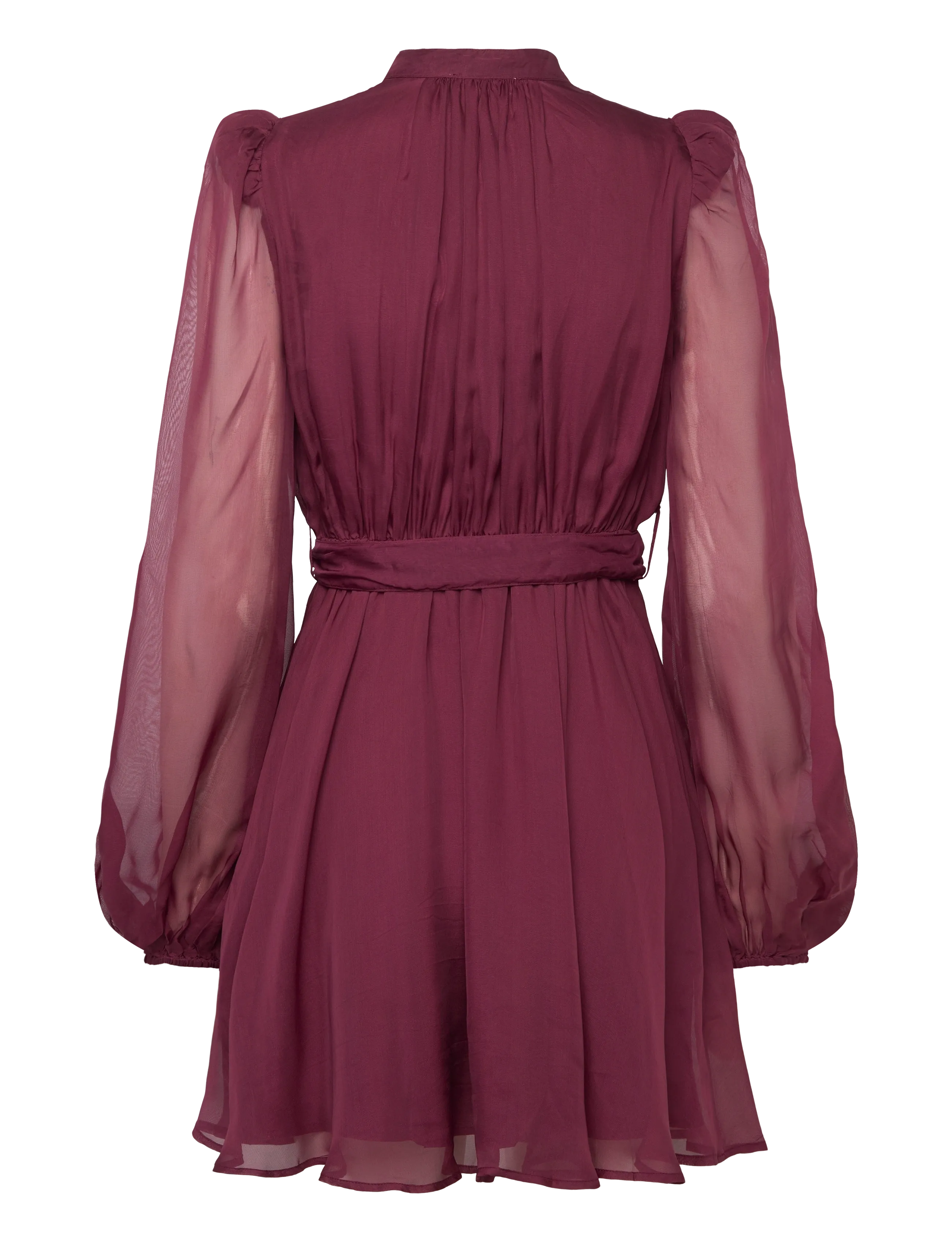 by Ti Mo - Organza Mini Dress - minikleidid - 043 - burgundy - 1