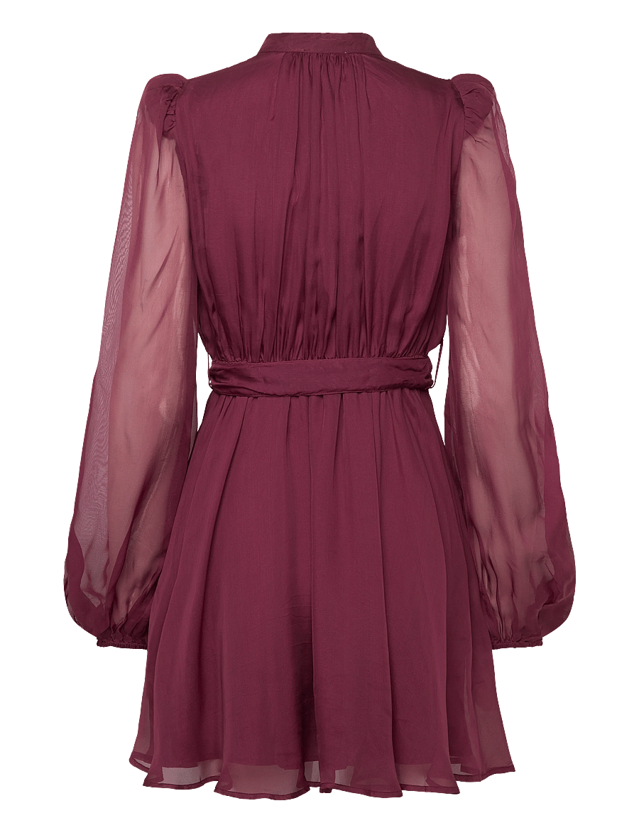 by Ti Mo - Organza Mini Dress - minikleidid - 043 - burgundy - 1